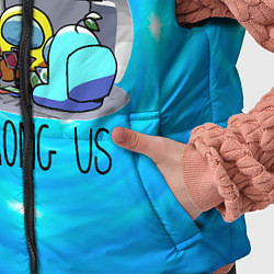 Детский жилет Among Us карты, цвет: 3D-черный — фото 2