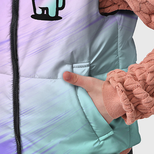 Детский жилет AMONG US GRADIENT / 3D-Черный – фото 5