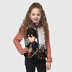 Детский жилет GENSHIN IMPACT, ЧЖУН ЛИ, цвет: 3D-черный — фото 2