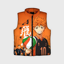 Детский жилет ВОЛЕЙБОЛ!! HAIKYUU!!, цвет: 3D-красный
