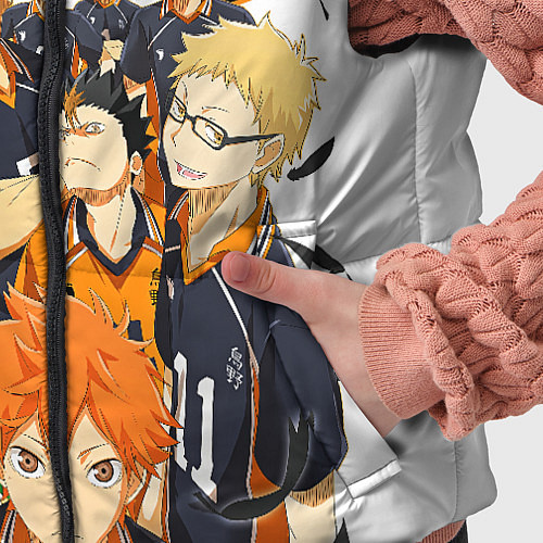 Детский жилет ВОЛЕЙБОЛ!! HAIKYUU!! / 3D-Черный – фото 5
