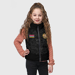 Детский жилет ФОРМА АРМЕНИИ ФЛАГ ГЕРБ, цвет: 3D-красный — фото 2