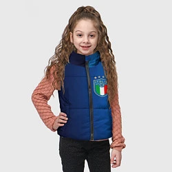 Детский жилет Сборная Италии, цвет: 3D-черный — фото 2