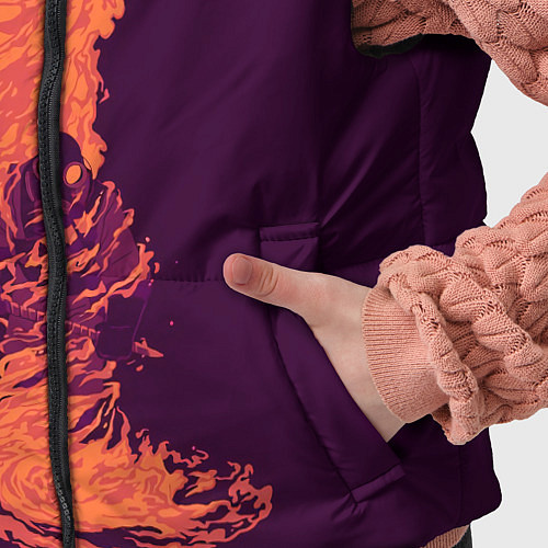 Детский жилет Pyro in fire / 3D-Черный – фото 5