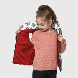 Детский жилет Черно-белый геометрический узор, цвет: 3D-красный — фото 2