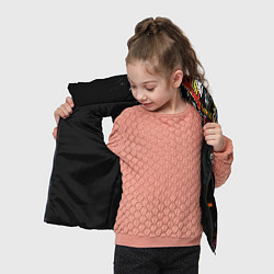 Детский жилет Лого рок групп, цвет: 3D-черный — фото 2