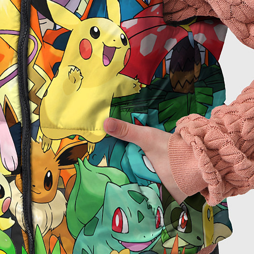 Детский жилет АНИМЕ, ПОКЕМОНЫ ВСЕ ПЕРСОНАЖИ POKEMON / 3D-Черный – фото 5