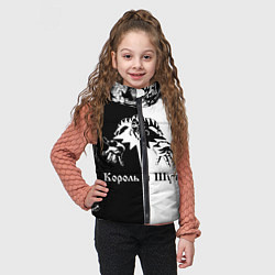 Детский жилет КОРОЛЬ И ШУТ ЧЁРНО БЕЛЫЙ КЛОУН, цвет: 3D-черный — фото 2