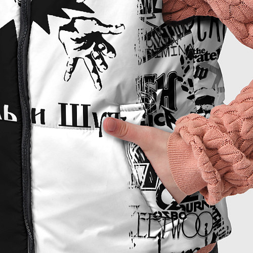 Детский жилет КОРОЛЬ И ШУТ ЧЁРНО БЕЛЫЙ КЛОУН / 3D-Черный – фото 5