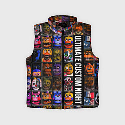Детский жилет Ultimate Custom Night FNAF, цвет: 3D-светло-серый
