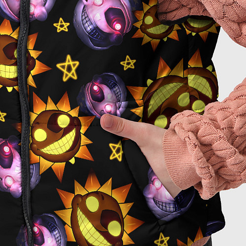 Детский жилет Five Nights at Freddys: Security Breach Луна и Сол / 3D-Красный – фото 5