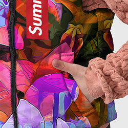 Детский жилет Красочный летний цветочный паттерн Summer color pa, цвет: 3D-черный — фото 2