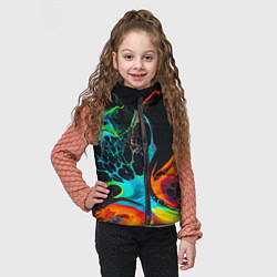 Детский жилет Цветная лава краска, цвет: 3D-светло-серый — фото 2
