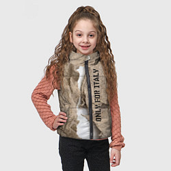 Детский жилет Только для Италии Мешковина Рваньё Only for Italy, цвет: 3D-черный — фото 2