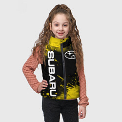 Детский жилет СУБАРУ - SUBARU Желтые пятна, цвет: 3D-светло-серый — фото 2