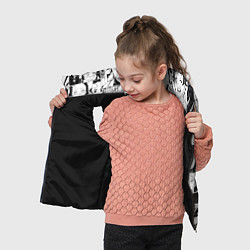 Детский жилет Клинок рассекающий демонов паттерн, цвет: 3D-черный — фото 2