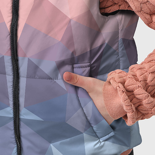 Детский жилет Полигональная свежесть 2022 / 3D-Черный – фото 5