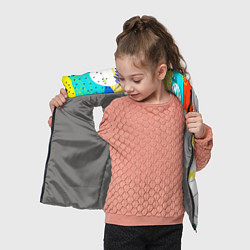 Детский жилет ABSTRACT COLORED GEOMETRIC SHAPES, цвет: 3D-светло-серый — фото 2