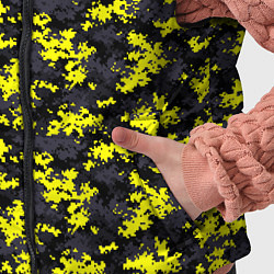 Детский жилет Камуфляж Пиксельный Чёрно-Жёлтый, цвет: 3D-красный — фото 2