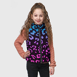 Детский жилет Леопардовый градиент, цвет: 3D-черный — фото 2