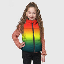 Детский жилет Радужный красно-желто-зеленый градиент, цвет: 3D-красный — фото 2