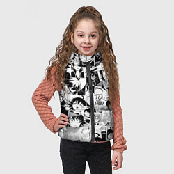 Детский жилет Добро пожаловать в ад? Ирума! pattern, цвет: 3D-светло-серый — фото 2