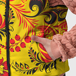 Детский жилет Хохломская Роспись Цветы, цвет: 3D-красный — фото 2
