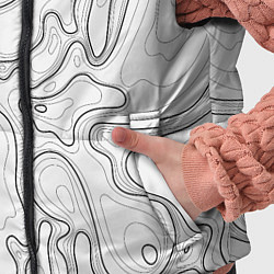 Детский жилет Топографическая Карта Гор, цвет: 3D-светло-серый — фото 2
