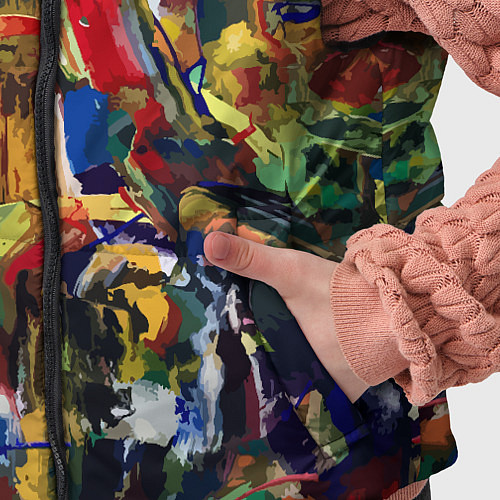 Детский жилет Смелые экспрессивные мазки краски / 3D-Черный – фото 5