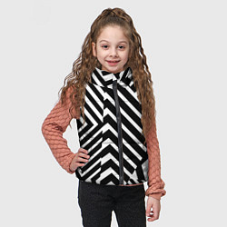 Детский жилет Минималистический геометрический паттерн, цвет: 3D-светло-серый — фото 2