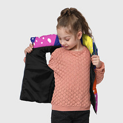 Детский жилет Красочная летняя картинка Fashion trend, цвет: 3D-черный — фото 2