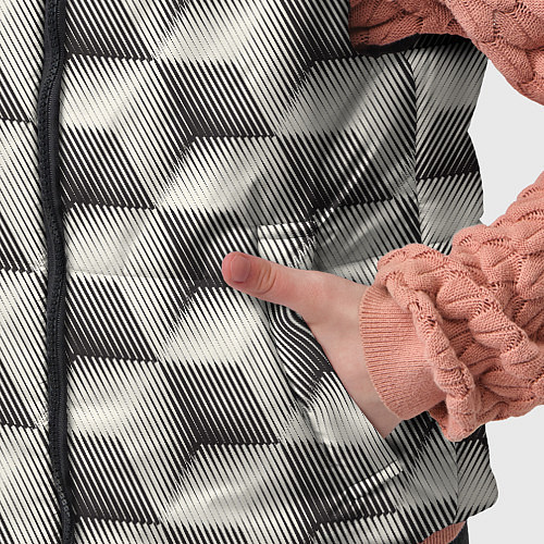 Детский жилет 3D Куб Оптическая иллюзия 3D Cube / 3D-Красный – фото 5