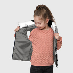 Детский жилет SPORT GAMES черно-белый абстрактный узор, цвет: 3D-светло-серый — фото 2