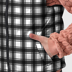 Детский жилет Black and white trendy checkered pattern, цвет: 3D-черный — фото 2