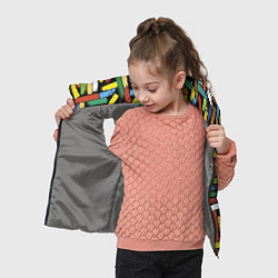Детский жилет Летний паттерн из разноцветных мелков, цвет: 3D-светло-серый — фото 2