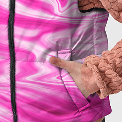 Детский жилет Розовая мраморная текстура, цвет: 3D-светло-серый — фото 2