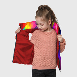 Детский жилет Яркие квадраты, цвет: 3D-красный — фото 2