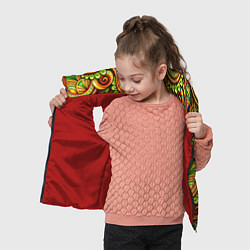 Детский жилет Летние объемные узоры, цвет: 3D-красный — фото 2