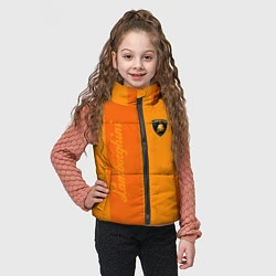 Детский жилет Ламборгини полосы, цвет: 3D-светло-серый — фото 2