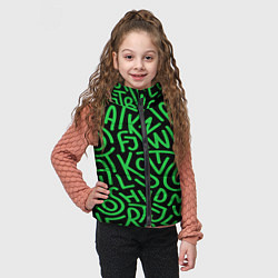 Детский жилет Каллиграффити, цвет: 3D-черный — фото 2