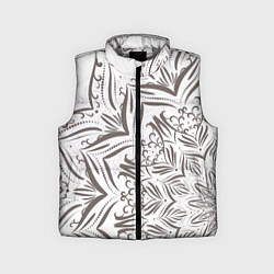 Детский жилет Кружево мандал, цвет: 3D-светло-серый