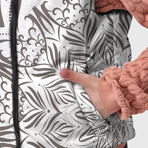 Детский жилет Кружево мандал / 3D-Светло-серый – фото 5