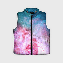 Детский жилет Вспыхнувший космос, цвет: 3D-светло-серый