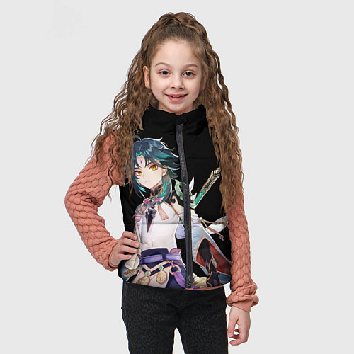 Детский жилет Адепт Сяо - Минимализм / 3D-Красный – фото 3