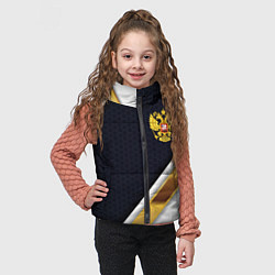 Детский жилет Gold and white Russia, цвет: 3D-красный — фото 2
