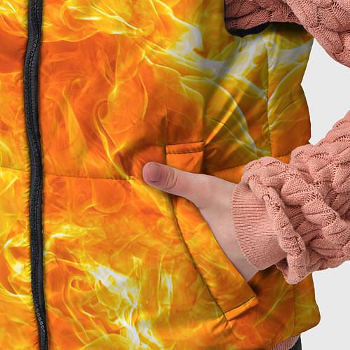 Детский жилет Бушующий огонь / 3D-Красный – фото 5