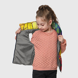 Детский жилет Абстрактные цветные фигуры, цвет: 3D-светло-серый — фото 2