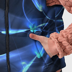 Детский жилет Свечение - абстракция, цвет: 3D-черный — фото 2