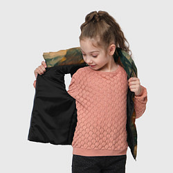Детский жилет Туманные сюрреалистичные краски, цвет: 3D-черный — фото 2