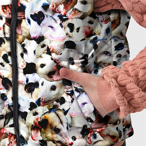 Детский жилет Опоссумы / 3D-Черный – фото 5